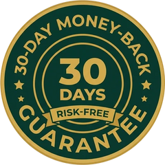30-day money-back guarantee seal